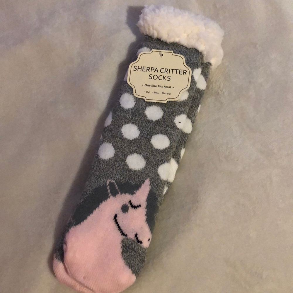 Unicorn Sherpa Socks